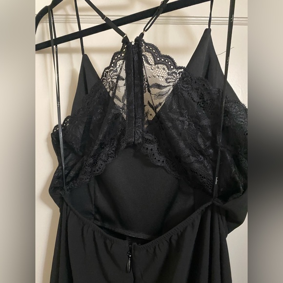 Lulu’s Story of A Starry Night Maxi Dress Empire Waist front slit racerback - Picture 16 of 16